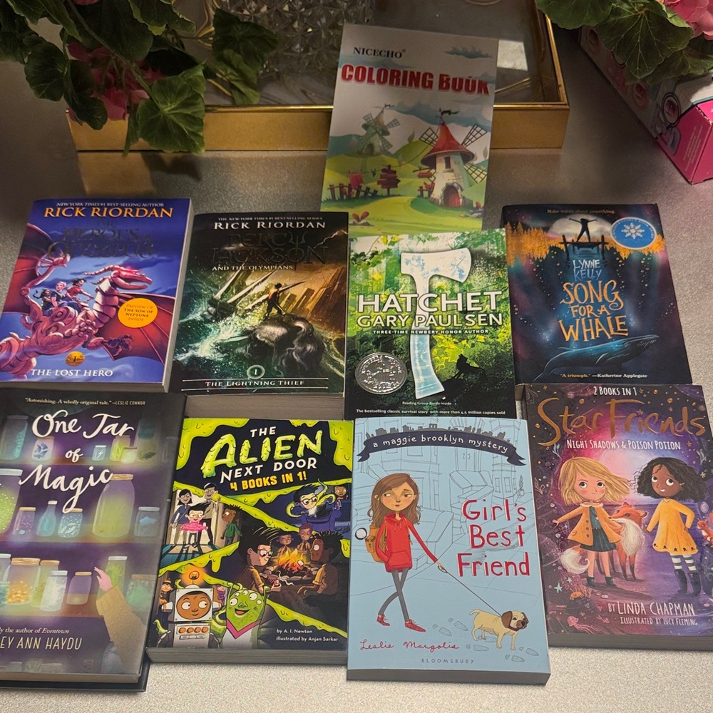 9 Assorted Children's & YA Paperback Book Lot - Colorful Covers